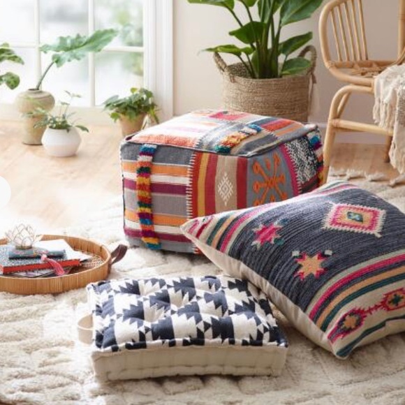 world market floor pouf